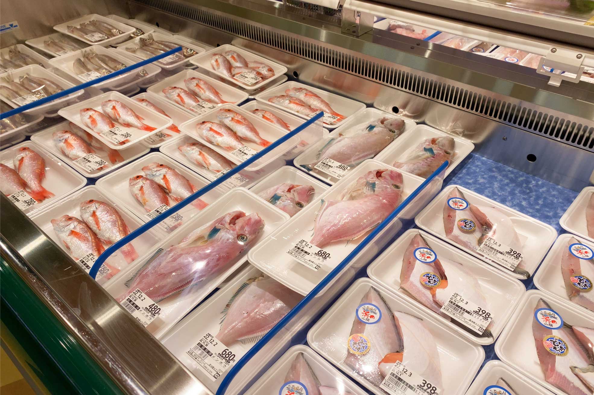島根県西部エリアのスーパーの鮮魚売り場