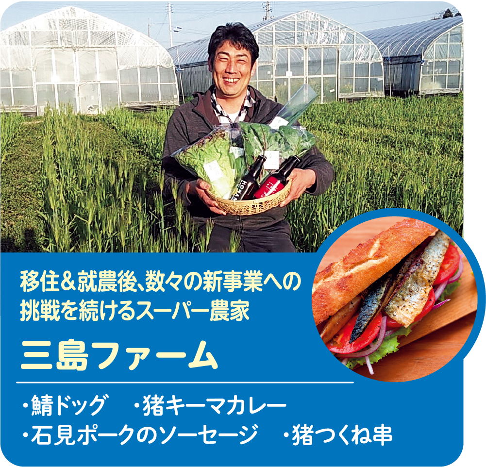 移住&就農後、数々の新事業への挑戦を続けるスーパー農家 三島ファーム ・鯖ドック ・有機野菜カレー ・有機野菜各種
