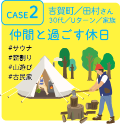 CASE2 仲間と過ごす休日