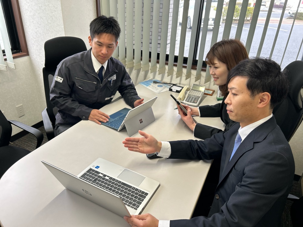 打ち合わせの様子です。