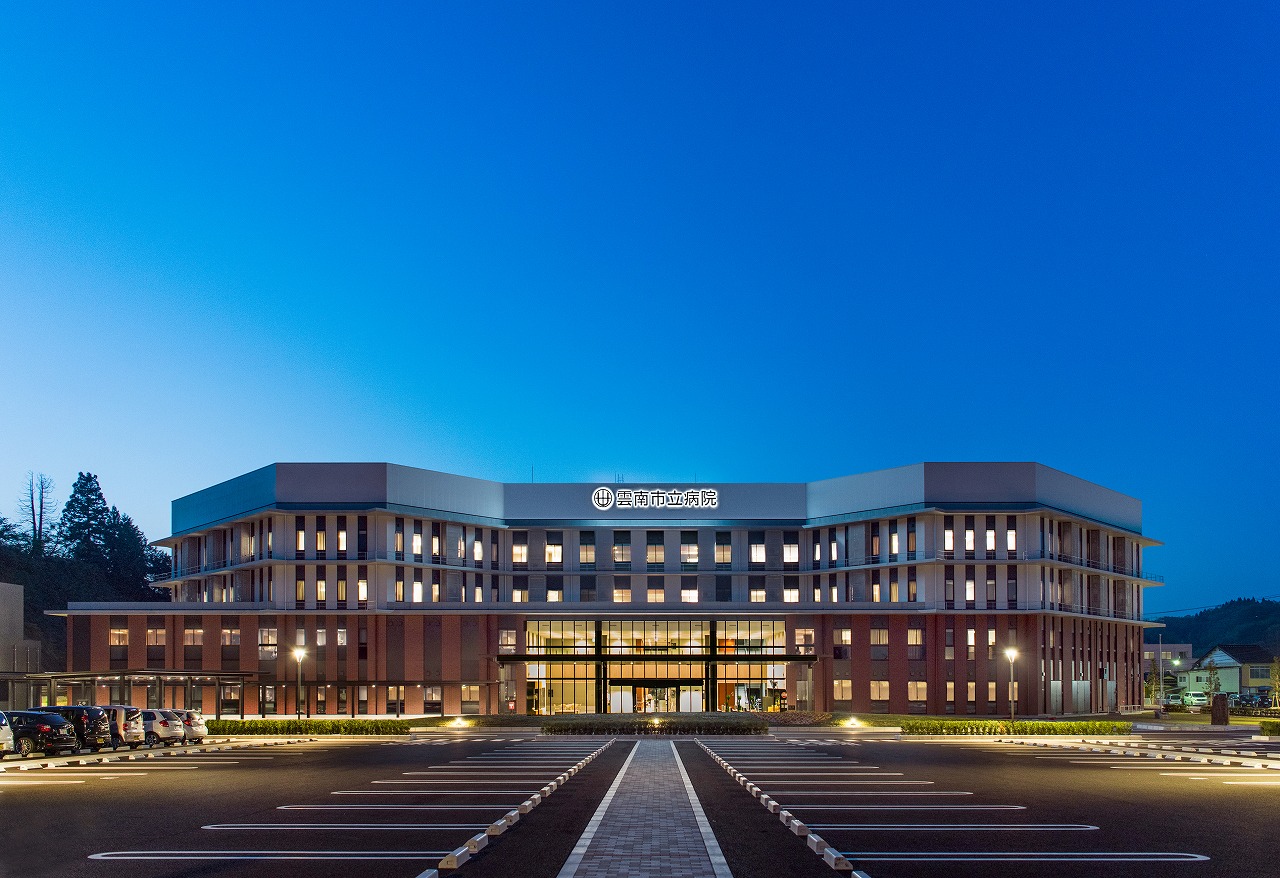 病院竣工現場（雲南市内）