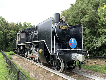 地図に残る仕事です（松江市北公園SL塗装）