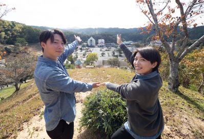 自然に囲まれた森の中の教習所です。