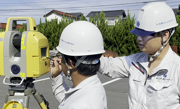レーザースキャナ３次元測量