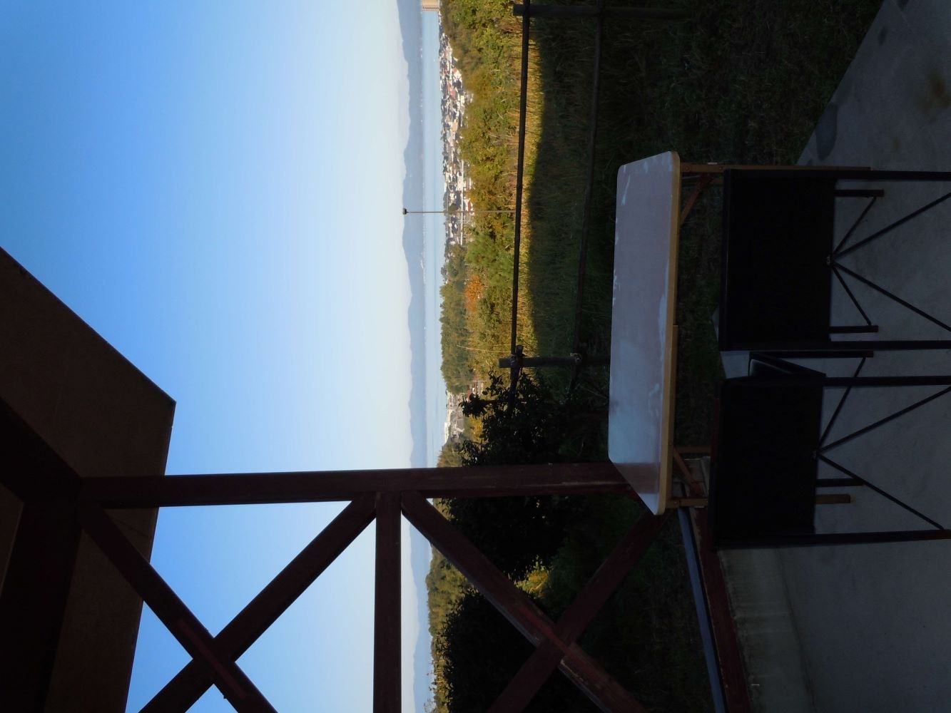 レストランから宍道湖を望む