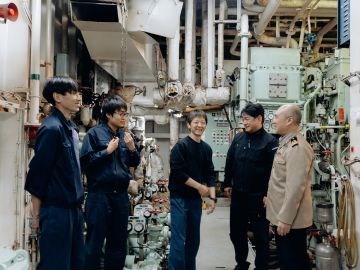 機関部。船のエンジンや心臓部を守るポジション。