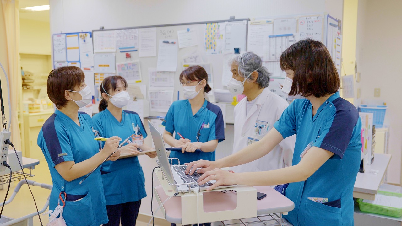 院長先生と病棟看護師カンファ