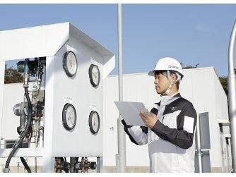 ガス製造設備管理の様子